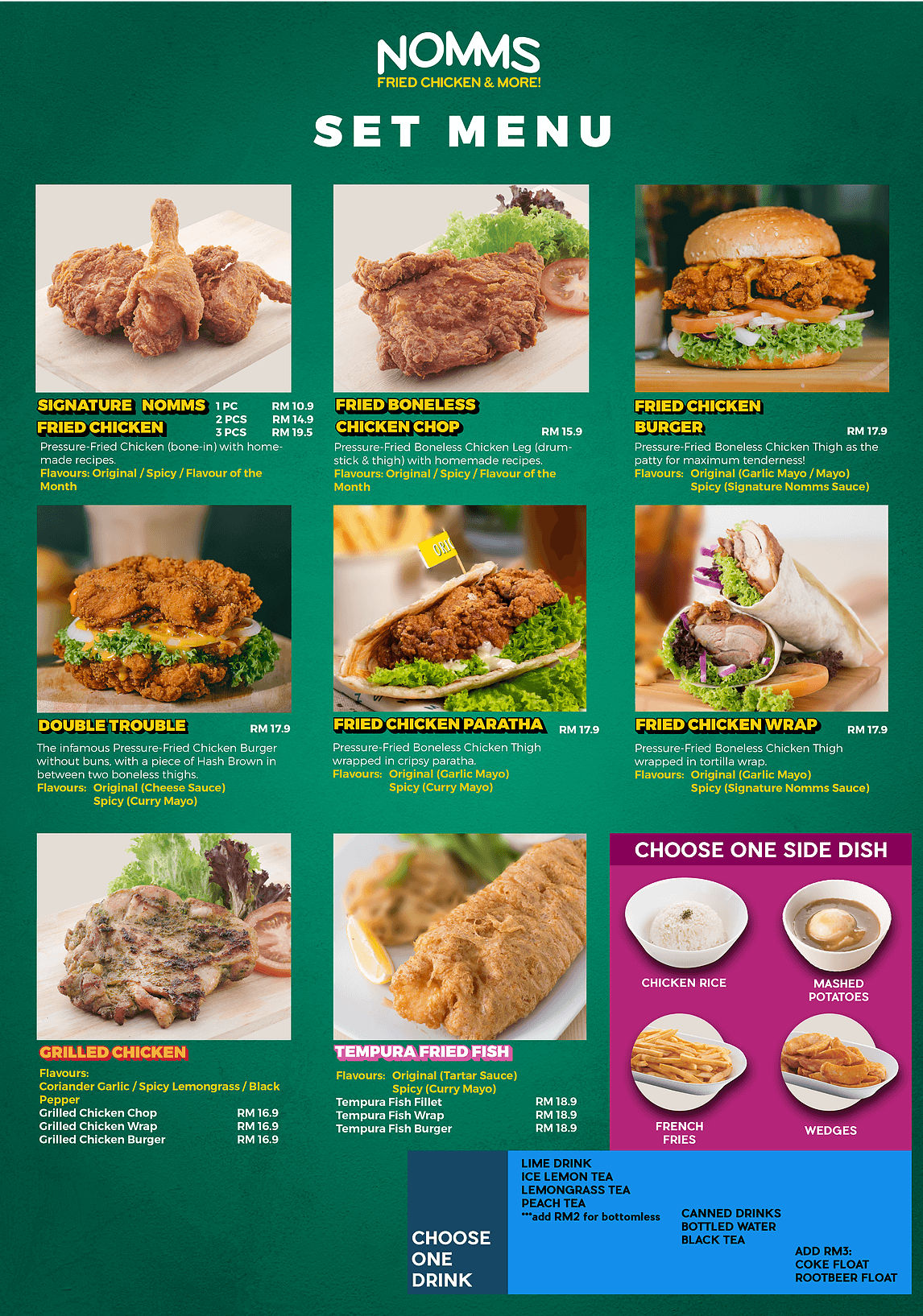 Menu – Nomms Fried Chicken